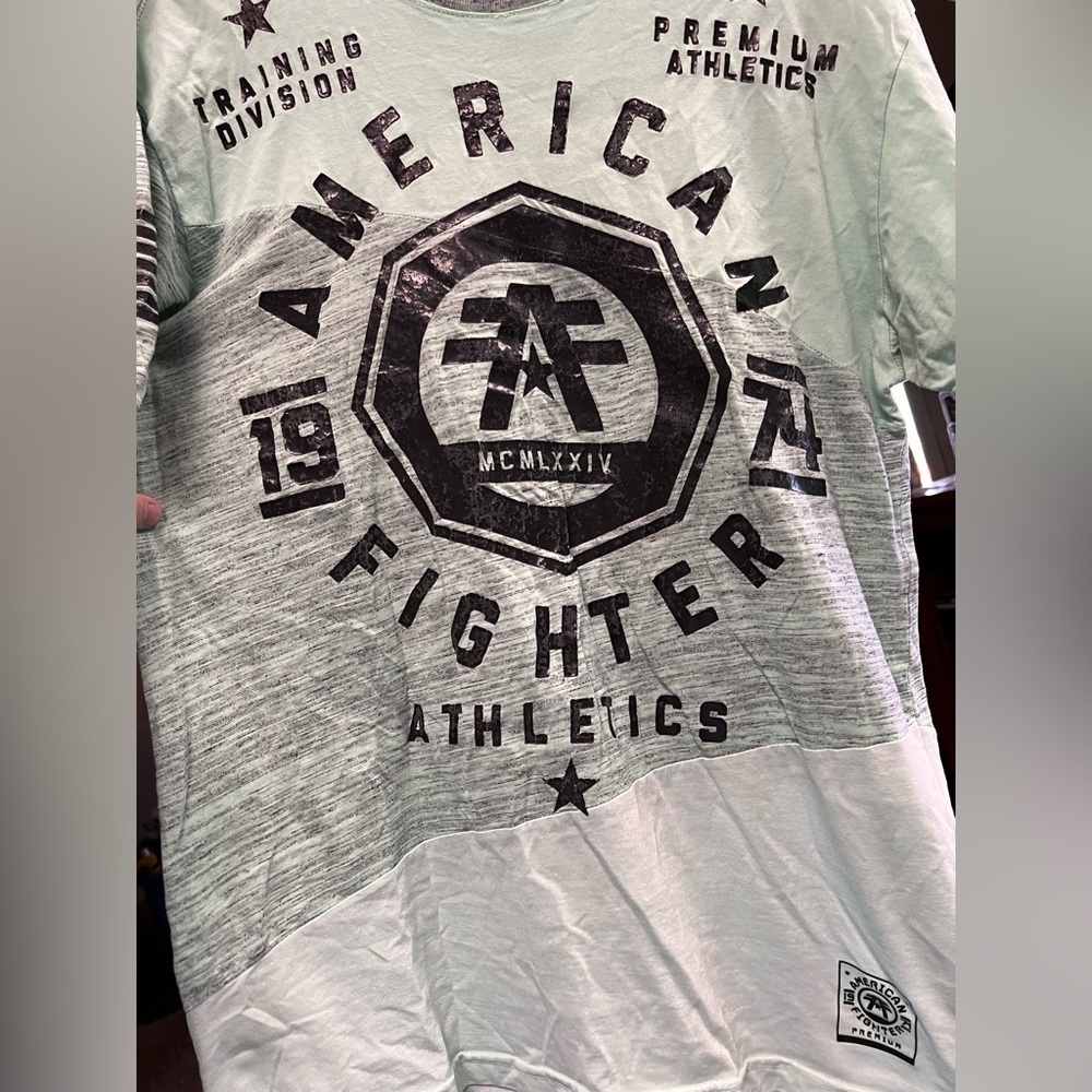 American Fighter Gray Short Sleeve Tee